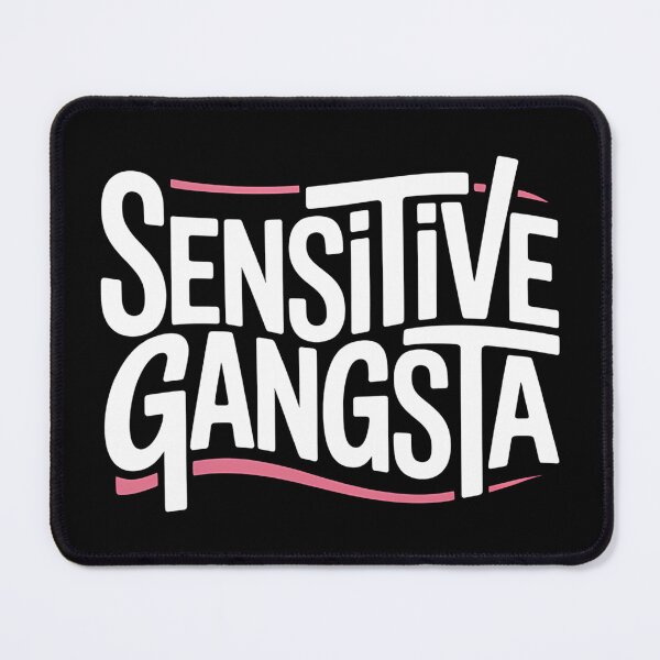 Item preview, Sensitive Gangsta - This gift is perfect for people who combine a tough style with a sensitive heart and want to express themselves with humor and authenticity. designed and sold by ZyziowskyArt.
