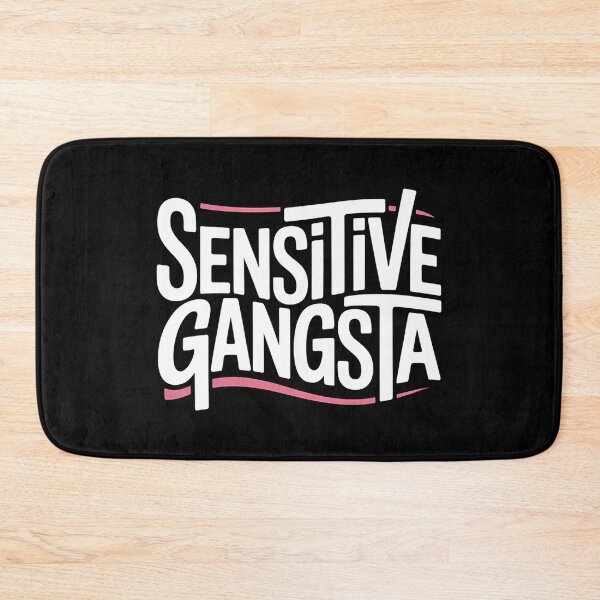 Item preview, Sensitive Gangsta - This gift is perfect for people who combine a tough style with a sensitive heart and want to express themselves with humor and authenticity.  designed and sold by ZyziowskyArt.