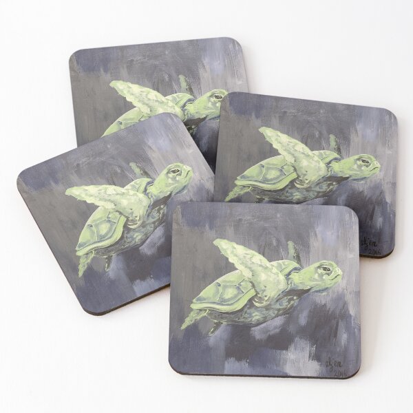 Item preview, Emerald Green Sea Turtle Dive designed and sold by ElJen.