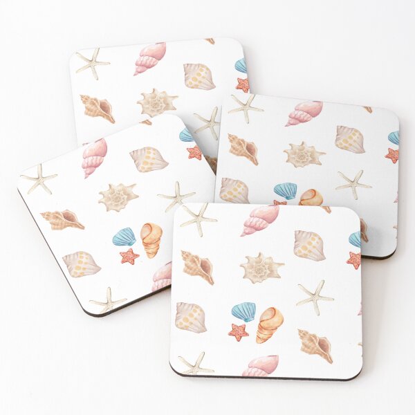 Item preview, seashells cute watercolor shells sticker variety pack designed and sold by mitscorner.