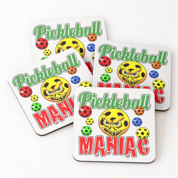 Item preview, Pickleball Maniac. Graphic Cartoon Illustration. designed and sold by Uncle Steve The Cartoonguy's Pickleball Madness..