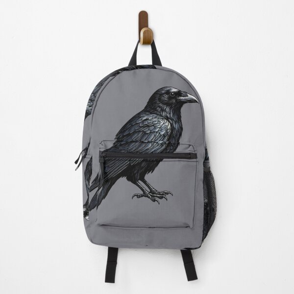 Item preview, Majestic Raven Illustration – Gothic Crow Art with Dark Feathers and Mysterious Aesthetic designed and sold by Shoot-The-Moon.