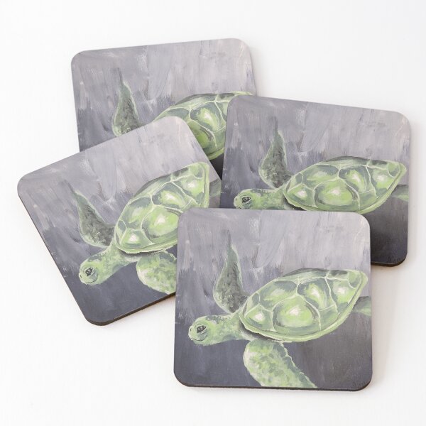Item preview, Happy Emerald Green Sea Turtle designed and sold by ElJen.