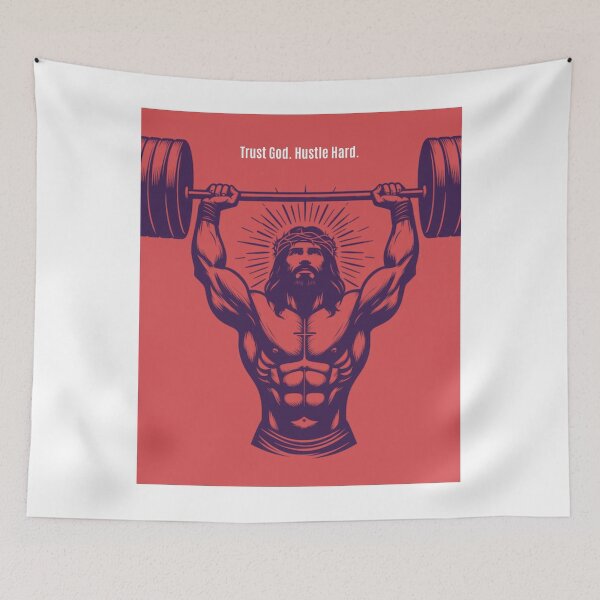 Item preview, Trust God Hustle Hard t-shirt  designed and sold by Savage Strength Co..