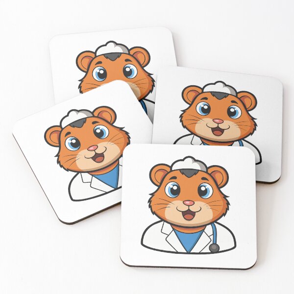 Item preview, Hamster in White Coat with Stethoscope. designed and sold by GregorySmithRed.