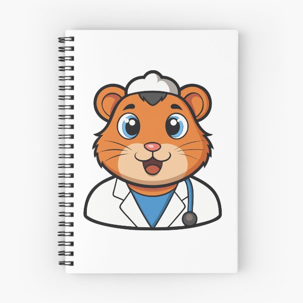 Item preview, Hamster in White Coat with Stethoscope. designed and sold by GregorySmithRed.