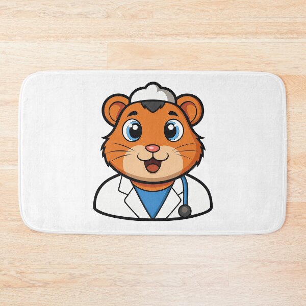 Item preview, Hamster in White Coat with Stethoscope. designed and sold by GregorySmithRed.