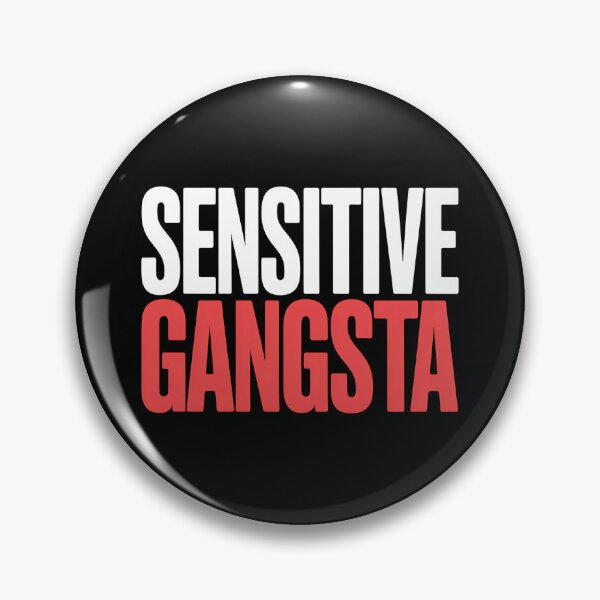 Item preview, Sensitive Gangsta - This gift is perfect for people who combine a tough style with a sensitive heart and want to express themselves with humor and authenticity.  designed and sold by ZyziowskyArt.