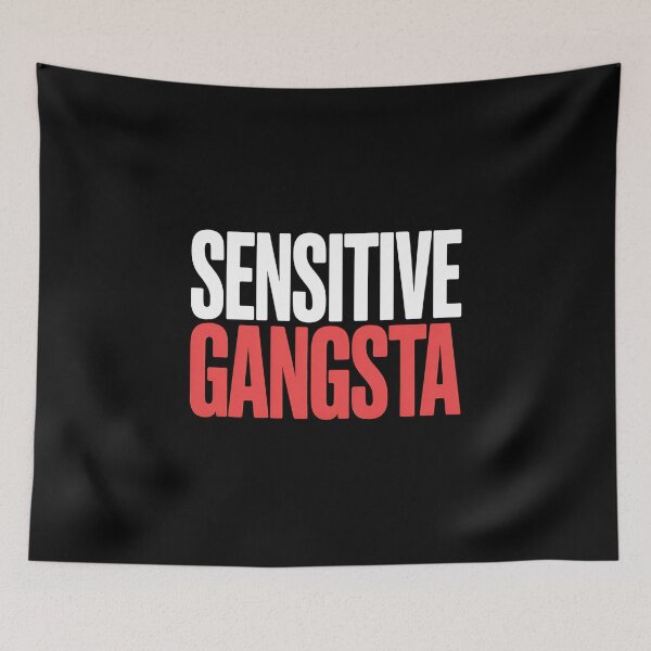 Item preview, Sensitive Gangsta - This gift is perfect for people who combine a tough style with a sensitive heart and want to express themselves with humor and authenticity.  designed and sold by ZyziowskyArt.