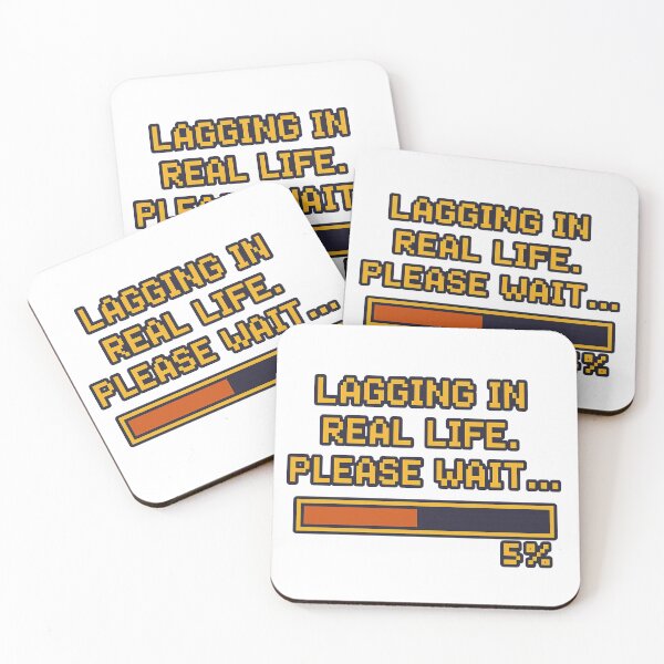 Item preview, Lagging in Real Life, Pixel Art Loading Bar Funny Quote designed and sold by FashCode.