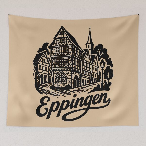 Item preview, Eppingen Timber House Illustration designed and sold by Boogosh.