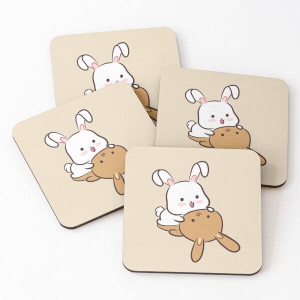 Item preview, Nua and Nia love bunnies cute moment designed and sold by zand-n-zive.
