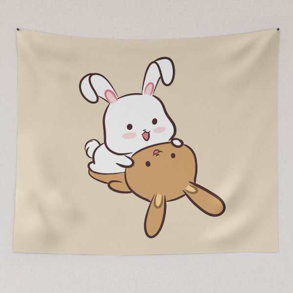 Item preview, Nua and Nia love bunnies cute moment designed and sold by zand-n-zive.