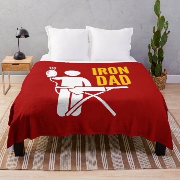 Item preview, Iron Man Dad ironing (Red) designed and sold by CherieTree.