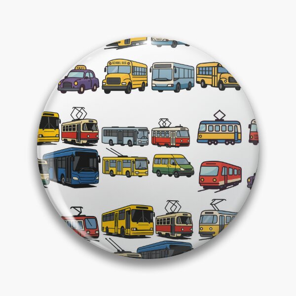 Item preview, Stylized Public Transport Set (Tram, Trolleybus, Bus, Minibus) designed and sold by ChernivtsiSkoda.