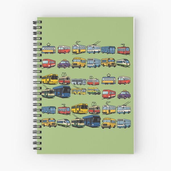 Item preview, Stylized Public Transport Set (Tram, Trolleybus, Bus, Minibus) designed and sold by ChernivtsiSkoda.