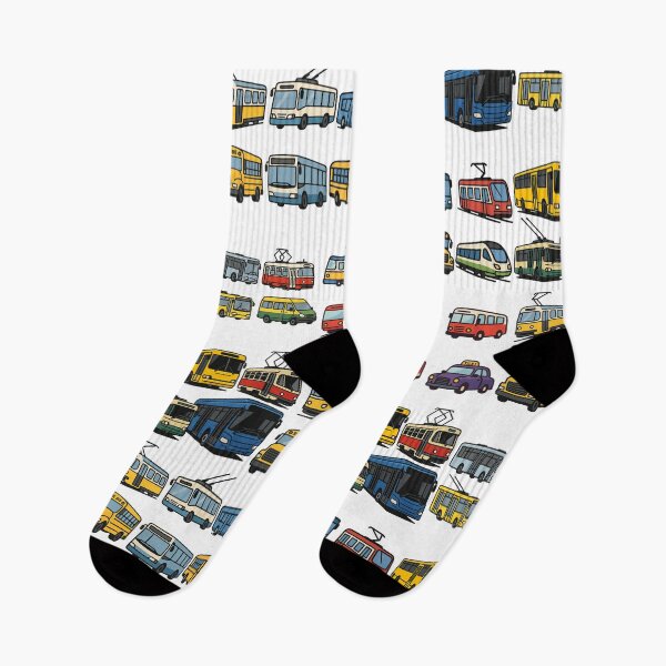Item preview, Stylized Public Transport Set (Tram, Trolleybus, Bus, Minibus) designed and sold by ChernivtsiSkoda.