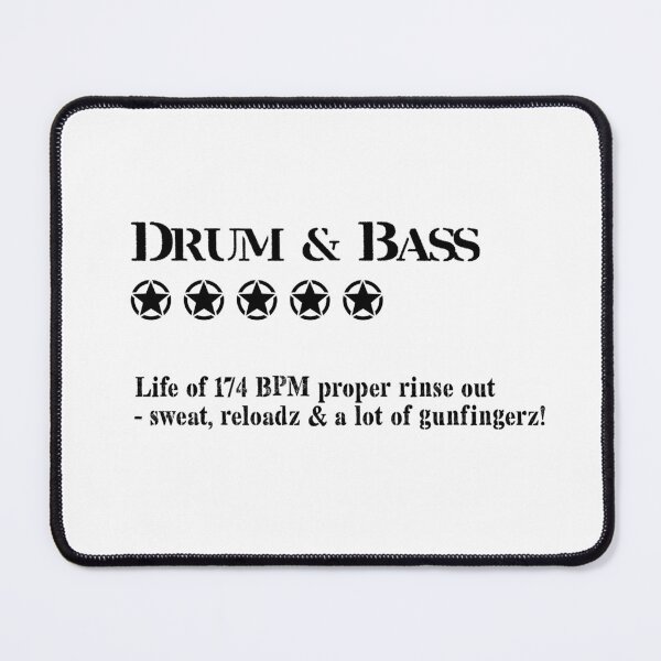 Item preview, Drum & Bass 5 stars rating designed and sold by WULFLAND ARTS.