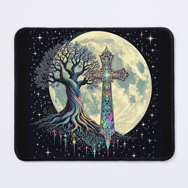 Item preview, Celtic cross with world tree designed and sold by Talpha.