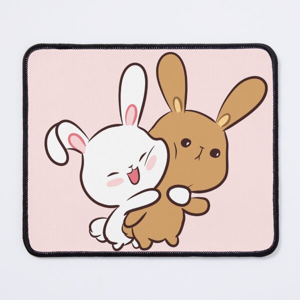 Item preview, Nua and Nia love bunnies couple cute love moments designed and sold by zand-n-zive.