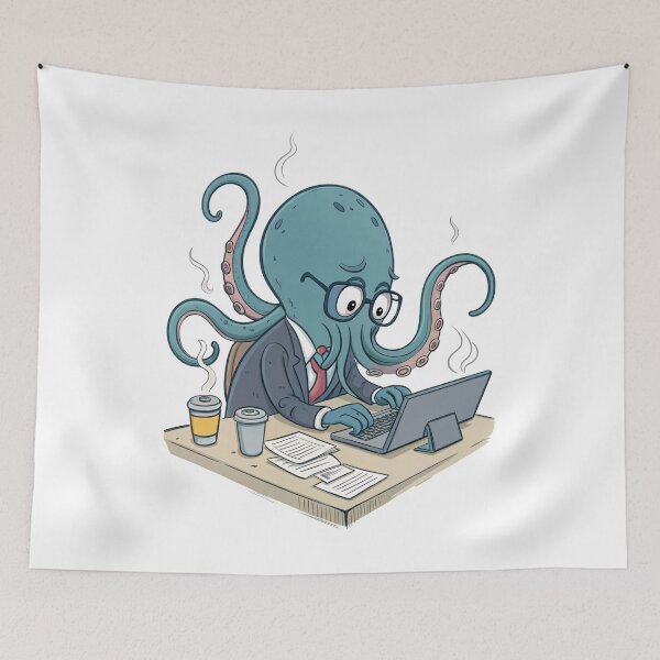 Item preview, Hilarious Office Kraken designed and sold by SignumShop.