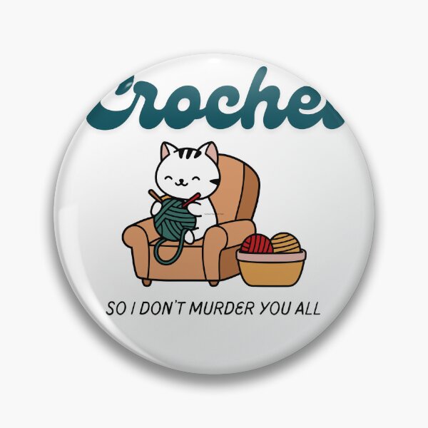 Item preview, Crochet So I Don’t Murder You All (Cute Cat) designed and sold by DataUnicorn.