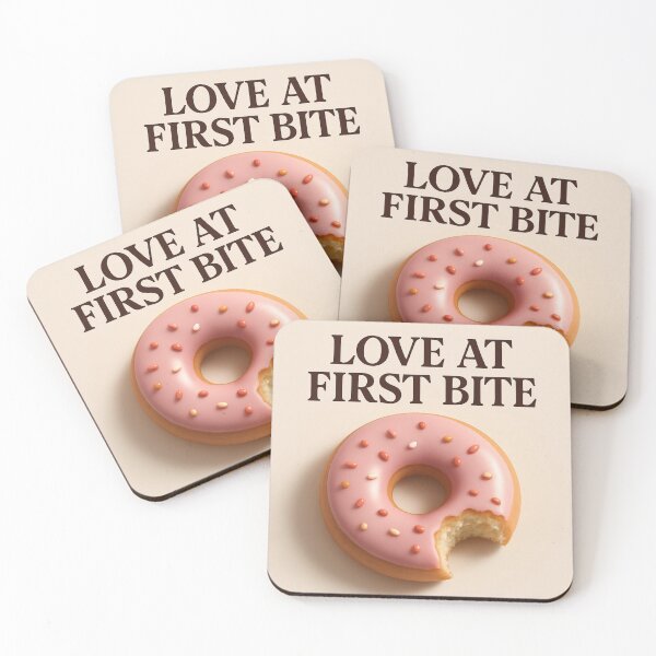 Item preview, LOVE AT FIRST BITE DONUT designed and sold by andalaimaging.