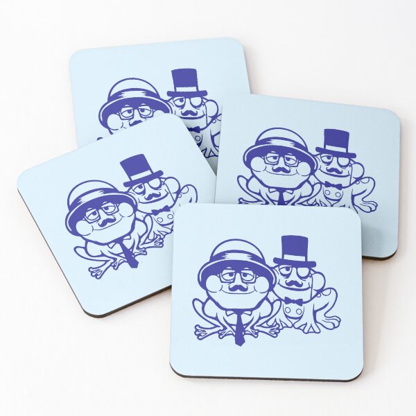 Item preview, 2 Frog Sir Gentlemen Mr. rich Monocle Glasses Top Hat designed and sold by shirt-o-mat.