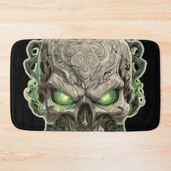 Item preview, Necromancer Skull with Green Flames designed and sold by Design-Illusi0n.