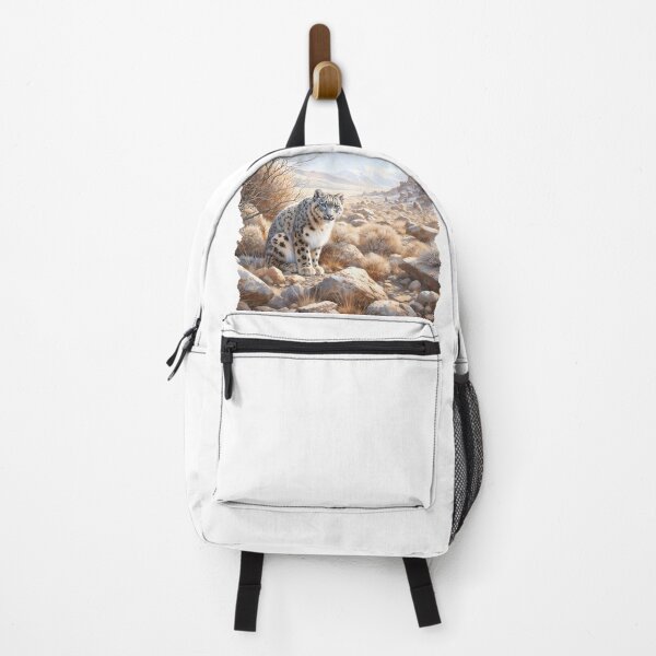 Item preview, Snow Leopard on Desert Plateau designed and sold by RubisLeaf.