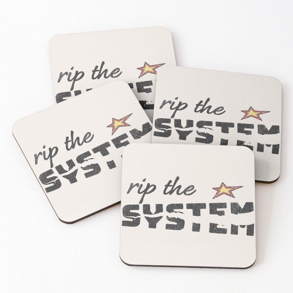 Item preview, rip the SYSTEM – Anti-capitalist protest design designed and sold by VariousGoodies.