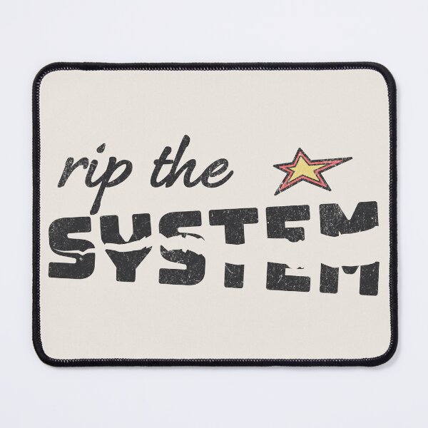 Item preview, rip the SYSTEM – Anti-capitalist protest design designed and sold by VariousGoodies.