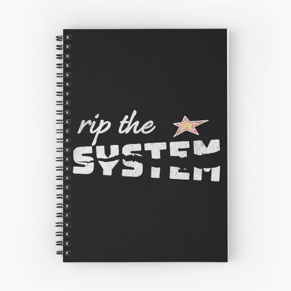 Item preview, Rip the SYSTEM – Anti-capitalist protest design for dark backgrounds designed and sold by VariousGoodies.