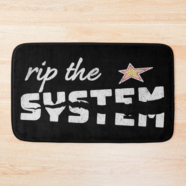 Item preview, Rip the SYSTEM – Anti-capitalist protest design for dark backgrounds designed and sold by VariousGoodies.