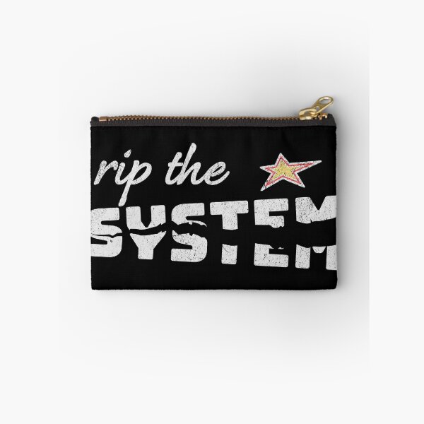 Item preview, Rip the SYSTEM – Anti-capitalist protest design for dark backgrounds designed and sold by VariousGoodies.
