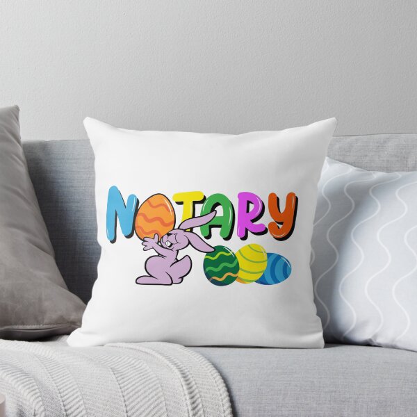 Item preview, Colorful Notary Easter Bunny and Eggs Fun Holiday Design designed and sold by NotaryLife.