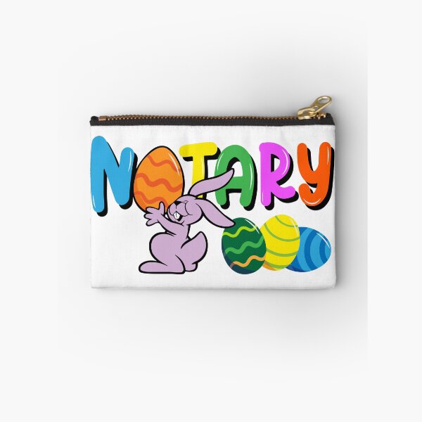 Item preview, Colorful Notary Easter Bunny and Eggs Fun Holiday Design designed and sold by NotaryLife.