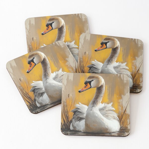 Item preview, Stunning Swan Painting for Home & Office designed and sold by LazyOwlStore.