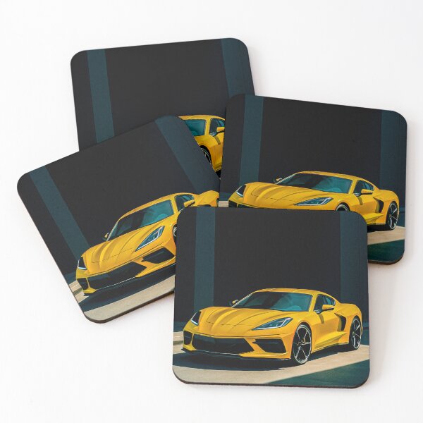 Item preview, Sports Car Illuminated By Bold Minimalist City Lighting designed and sold by RevUpDesign.