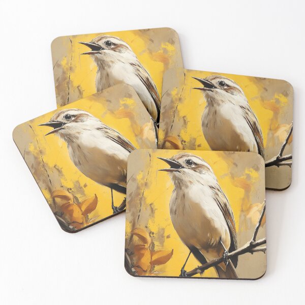 Item preview, Stunning Nightingale bird Painting for Home & Office designed and sold by LazyOwlStore.