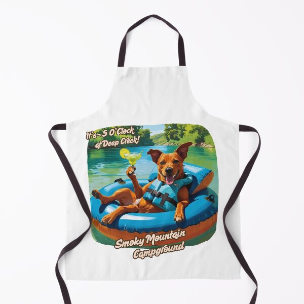 Item preview, 5 O’Clock at Deep Creek – Smoky Mountain Tubing Dog Tee designed and sold by DeepCreekStore.