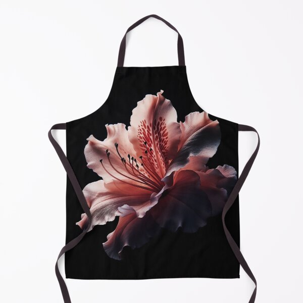 Item preview, Coral Pink Azalea Flower on Black background designed and sold by SolaoLab.