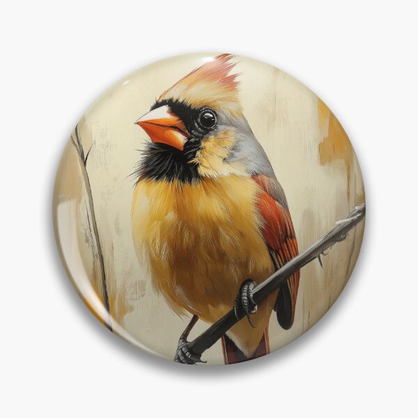 Item preview, Stunning Northern cardinal bird Painting for Home & Office designed and sold by LazyOwlStore.
