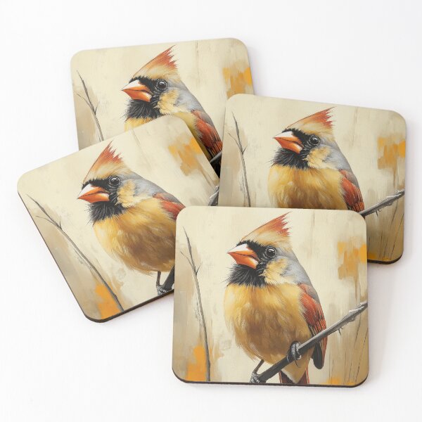 Item preview, Stunning Northern cardinal bird Painting for Home & Office designed and sold by LazyOwlStore.