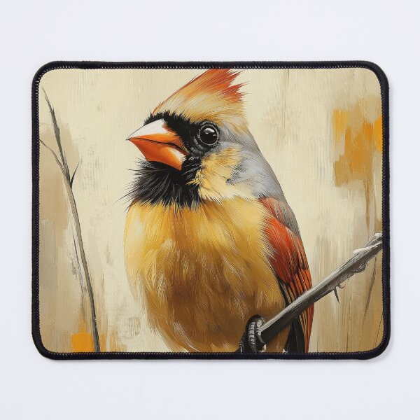 Item preview, Stunning Northern cardinal bird Painting for Home & Office designed and sold by LazyOwlStore.