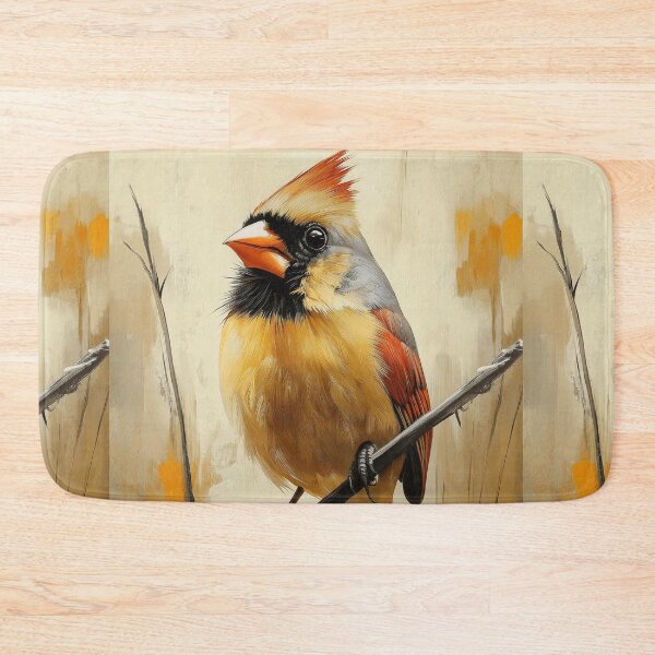 Item preview, Stunning Northern cardinal bird Painting for Home & Office designed and sold by LazyOwlStore.