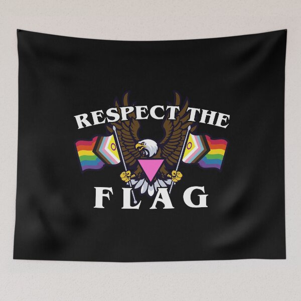 Item preview, Respect the flag (queer) designed and sold by remerasnerdas.