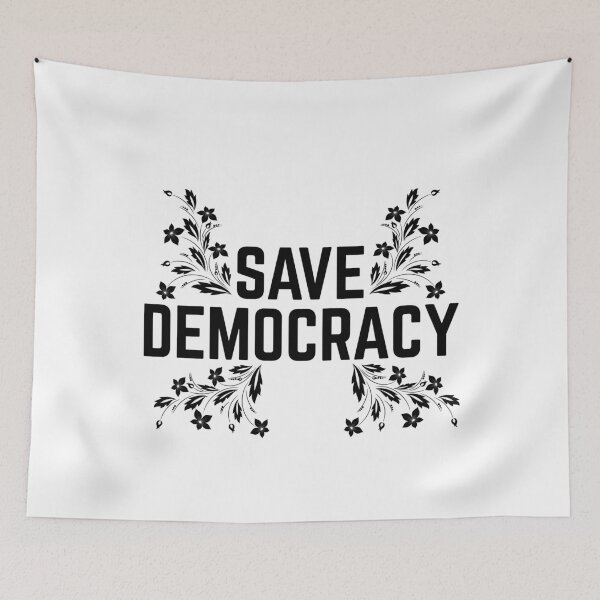 Item preview, Save Democracy Subtle Flowers designed and sold by Minimalismat.
