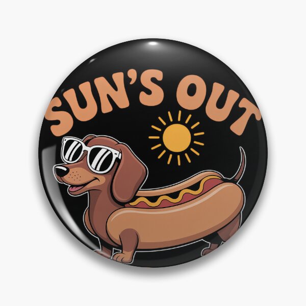 Item preview, Suns Out Buns Out Dachshund designed and sold by WalshDrawnLaugh.