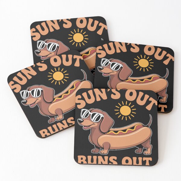Item preview, Suns Out Buns Out Dachshund designed and sold by WalshDrawnLaugh.